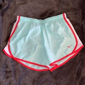 Nike Juniors Large Mint Dri-Fit Running Shorts